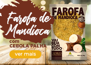 Farofa de Mandioca com Cebola Palha